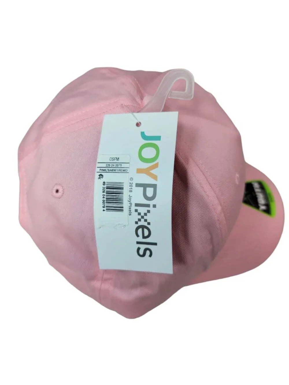 Joy Pixels Hamburger Emoji Hat Pink OS Curved Snapback Baseball Cap Adj NEW